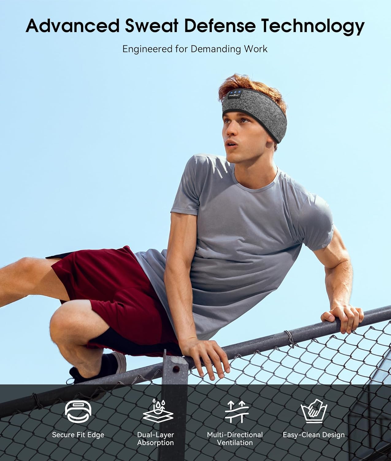 Experience Ultimate Comfort with MUSICOZY Bluetooth 5.4 Sleep Headphones - Wireless Headband for Music, Travel, and Workouts
