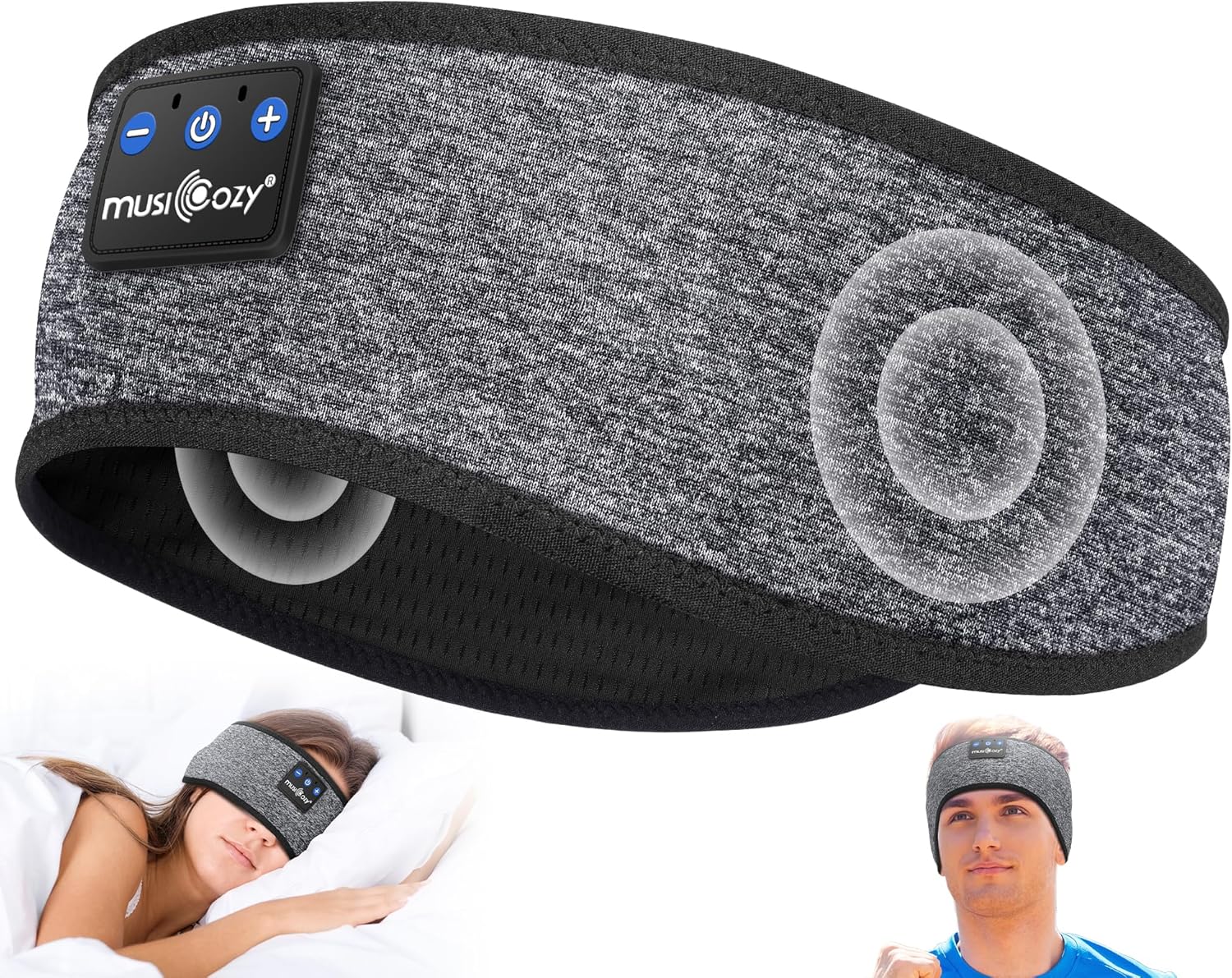 Experience Ultimate Comfort with MUSICOZY Bluetooth 5.4 Sleep Headphones - Wireless Headband for Music, Travel, and Workouts