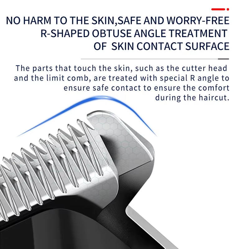 ZeroBlade™ Pro: Cordless 7000RPM Hair Trimmer with LCD Display